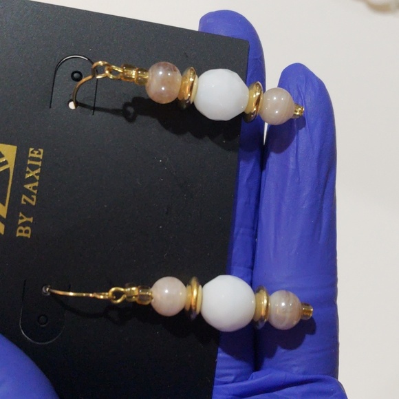 Elegant Gold tone Colorful Beaded Drop Dangle Earrings - Women's Fashion Jewelry - Picture 6 of 8